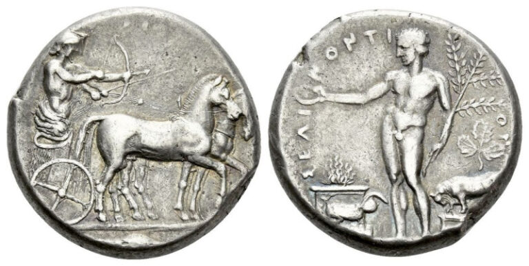 Lot 196 - Sicily, Selinus. Tetradrachm circa 440. Ex Hirsch sale 272, 2011, 84.